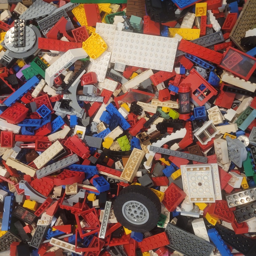 Huge 7.9 lb Bulk LEGO Lot - Mixed Bricks, Plates & Specialty Pieces